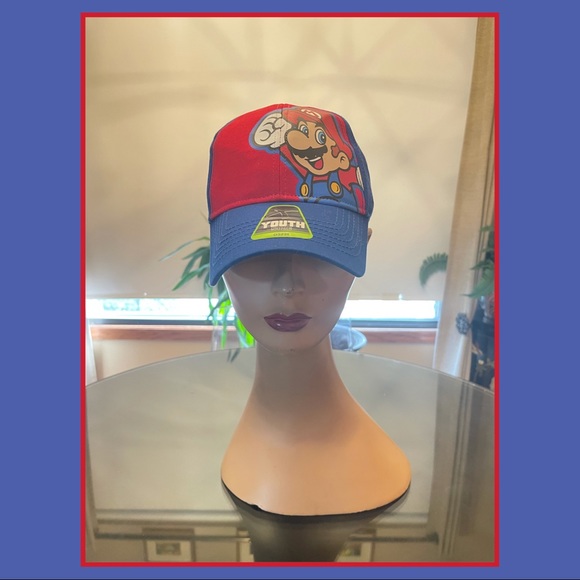 Nintendo Other - Super Mario TM & 2016 Nintendo youth OSFM RN# 115665 adjustable to fit hat cap